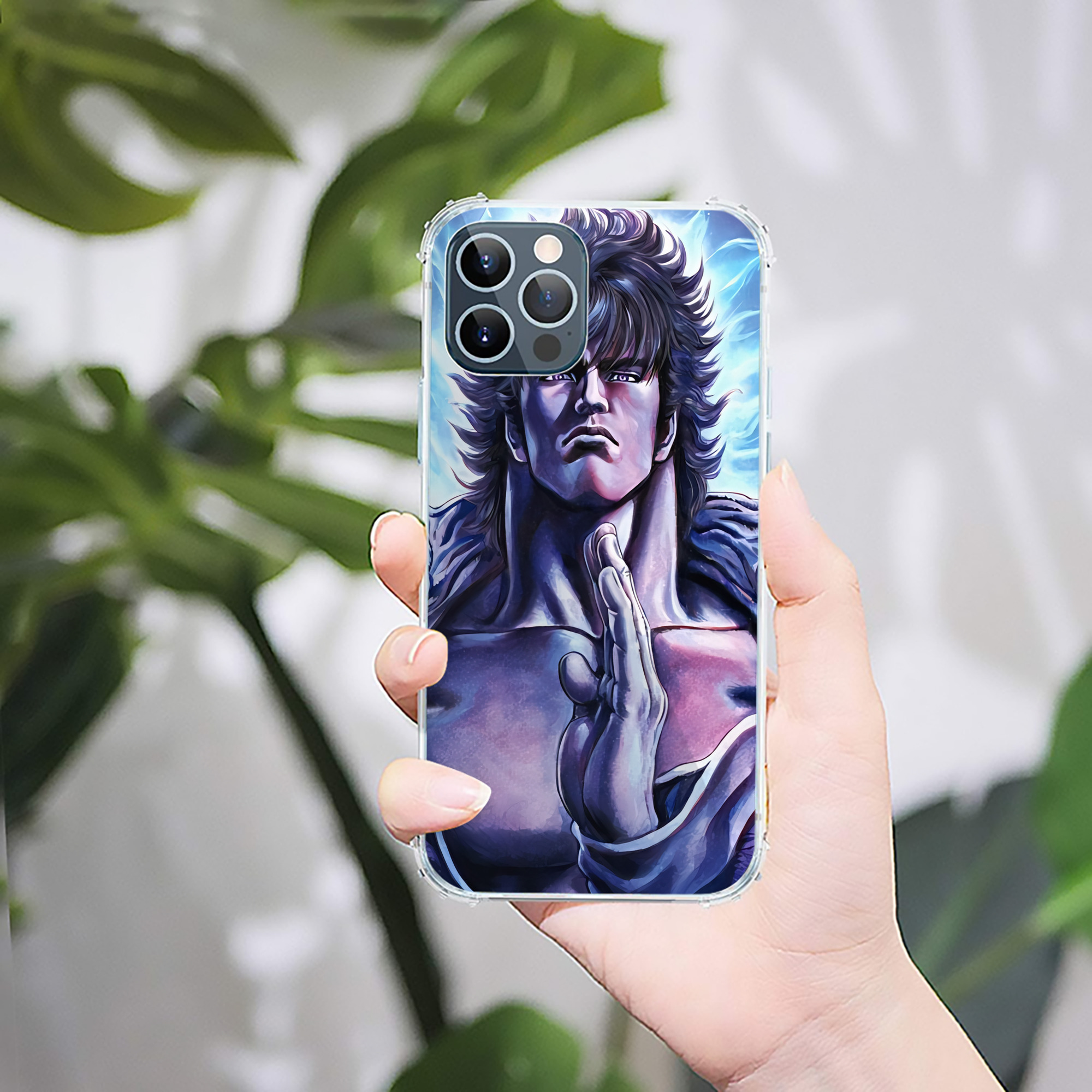 （画像用） 北斗の拳 Fist of the North Star 【iPhone 12シリーズ対応】透明スマホケース（クリアソフトケース）